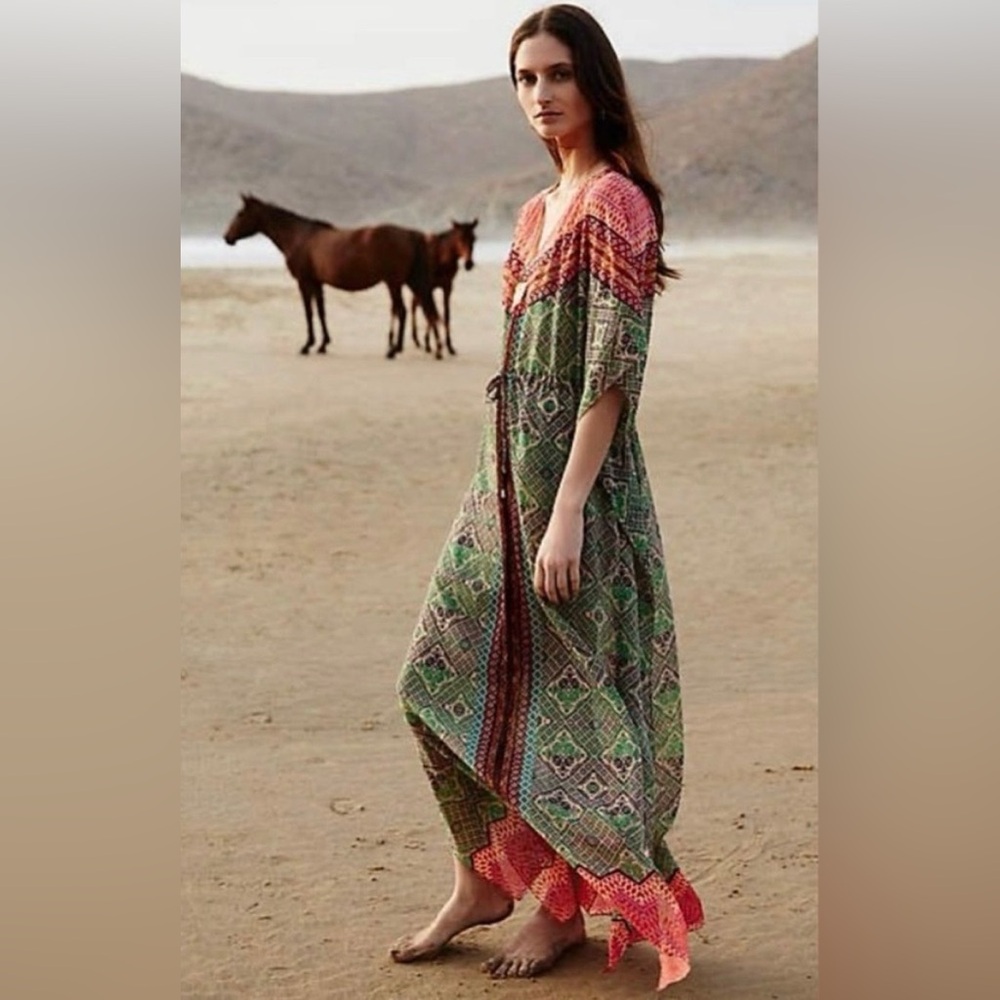 ANTHROPOLOGIE Vanessa Virginia Chama Kaftan - Picture 3 of 14